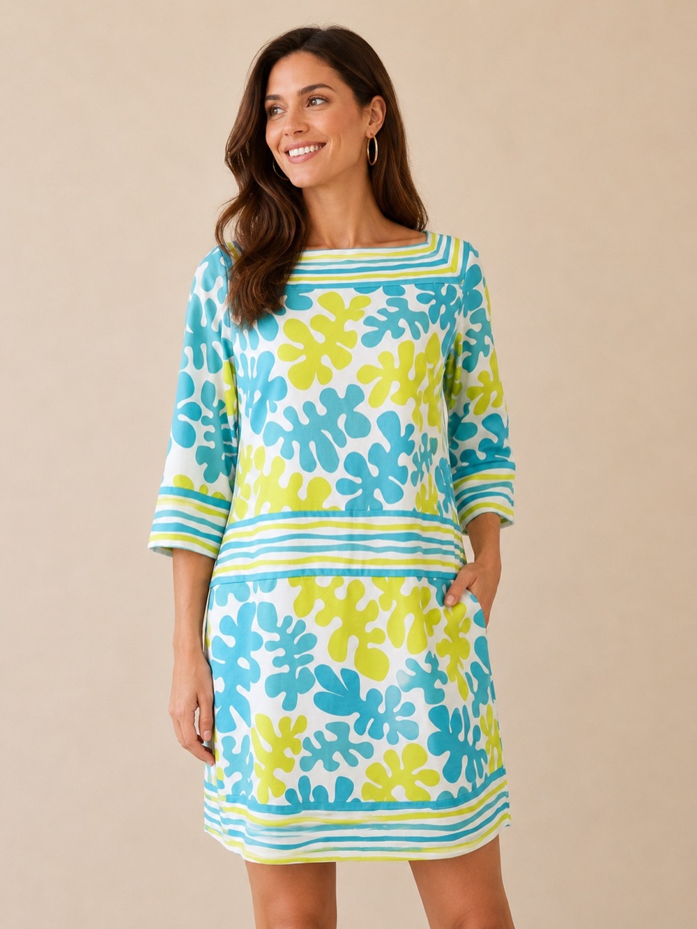 Gretchen Scott Henri Knot Tunic | Size Large | Coastal Resort Style